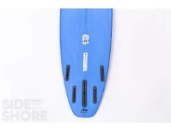 Egg Not - Mid - 7'6" X 21.75" X 2.80" - 51 L - Single US Box + Quad - Blue -Duotony Boutique egg not mid 76 x 2175 x 280 51 l single us box quad red rusty surfboards 16