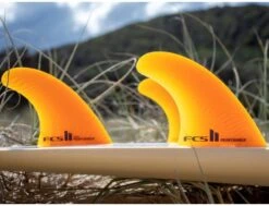 FCS II Performer Neo Glass Mango Eco Blend Thruster - Large -Duotony Boutique fcs ii performer neo glass mango eco blend thruster large fcs 3