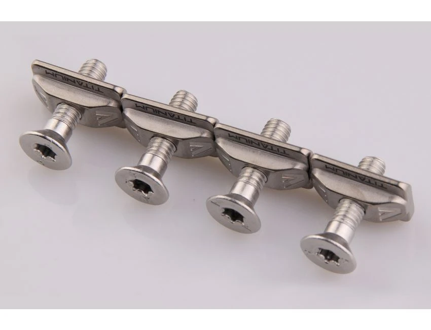 Generic Titanium T Nuts / CSK Screw Set (x4) - M6 4 Generic Titanium T Nuts / CSK Screw Set (x4) - M6 – Image 2